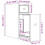 VidaXL vidaXL Badschrank Schmal mit Rollen Sonoma-Eiche Holzwerkstoff 10
