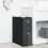 VidaXL vidaXL Badschrank Schmal mit Rollen Schwarz Holzwerkstoff 3