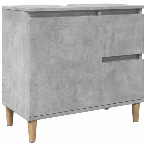 VidaXL vidaXL Sink Cabinet Vanity Unit Storage Cupboard Concrete Grey Engineered Wood 1