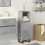 VidaXL vidaXL Bathroom Cabinet Cupboard Vanity Unit Concrete Grey Engineered Wood 3