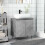 VidaXL vidaXL Bathroom Cabinet Cupboard Vanity Unit Concrete Grey Engineered Wood 3