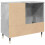VidaXL vidaXL Bathroom Cabinet Cupboard Vanity Unit Concrete Grey Engineered Wood 6