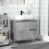 VidaXL vidaXL Bathroom Cabinet Cupboard Vanity Unit Concrete Grey Engineered Wood 3