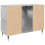 VidaXL vidaXL Bathroom Cabinet Cupboard Vanity Unit Concrete Grey Engineered Wood 6