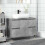 VidaXL vidaXL Bathroom Cabinet Cupboard Vanity Unit Concrete Grey Engineered Wood 3