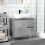 VidaXL vidaXL Sink Cabinet Vanity Unit Storage Cupboard Concrete Oak Engineered Wood 3