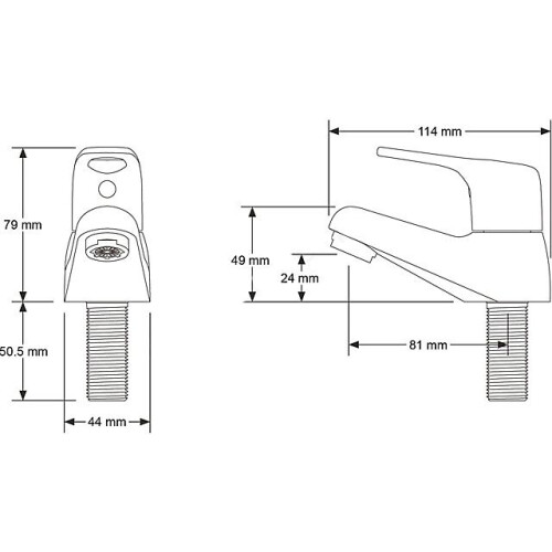 Mira-Showers Mira Assist Pillar Basin Taps 2