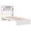 VidaXL (white, 75 x 190 cm) vidaXL Bookcase Bed without Mattress Bed Base Solid Wood Pine 3