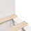 VidaXL vidaXL Bookcase Bed without Mattress White 150x200 cm King Size Solid Wood 9