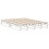 VidaXL vidaXL Bookcase Bed without Mattress White 150x200 cm King Size Solid Wood 6