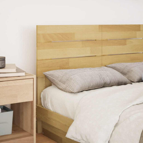 VidaXL vidaXL Kopfteil 120 cm Massivholz Eiche 1