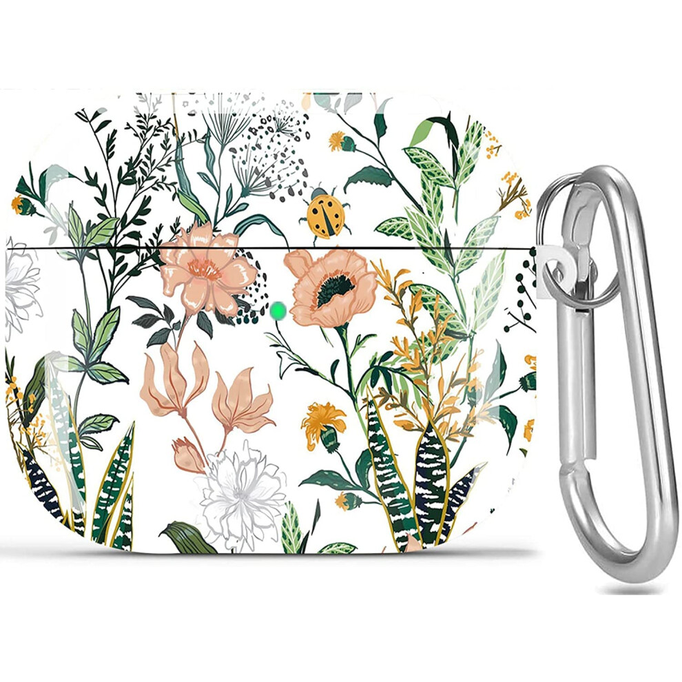 Olytop Schutzhulle Fur Airpods 3. Generation, Blume, Susse Marienkafer, Airpods 3, Hartschale, Schutzhulle Fur Damen Und Madchen Mit Schlusselanha-image