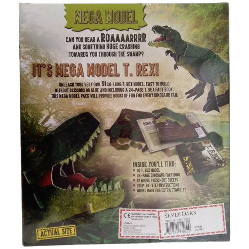 Mega Model T. Rex 3ft Dinosaur ! with 43 Model pieces 2