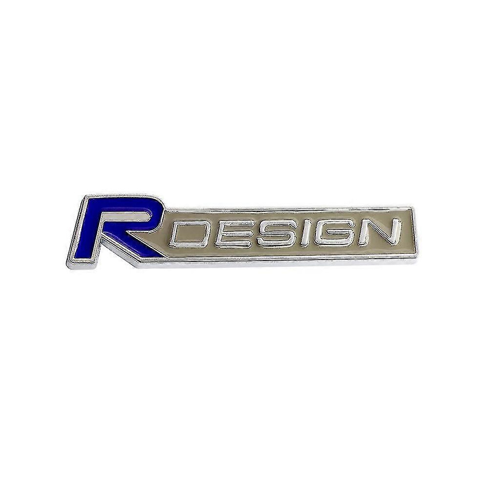 (Grill Emblem, Grey) 3D Metal R Design Logo Car Front Grill Emblem For Volvo V40 Cx60 C30 V70 V60 V50 S60 V90 R Design Rdesign Sticker Accessorie Blue/Grey 5778930006434