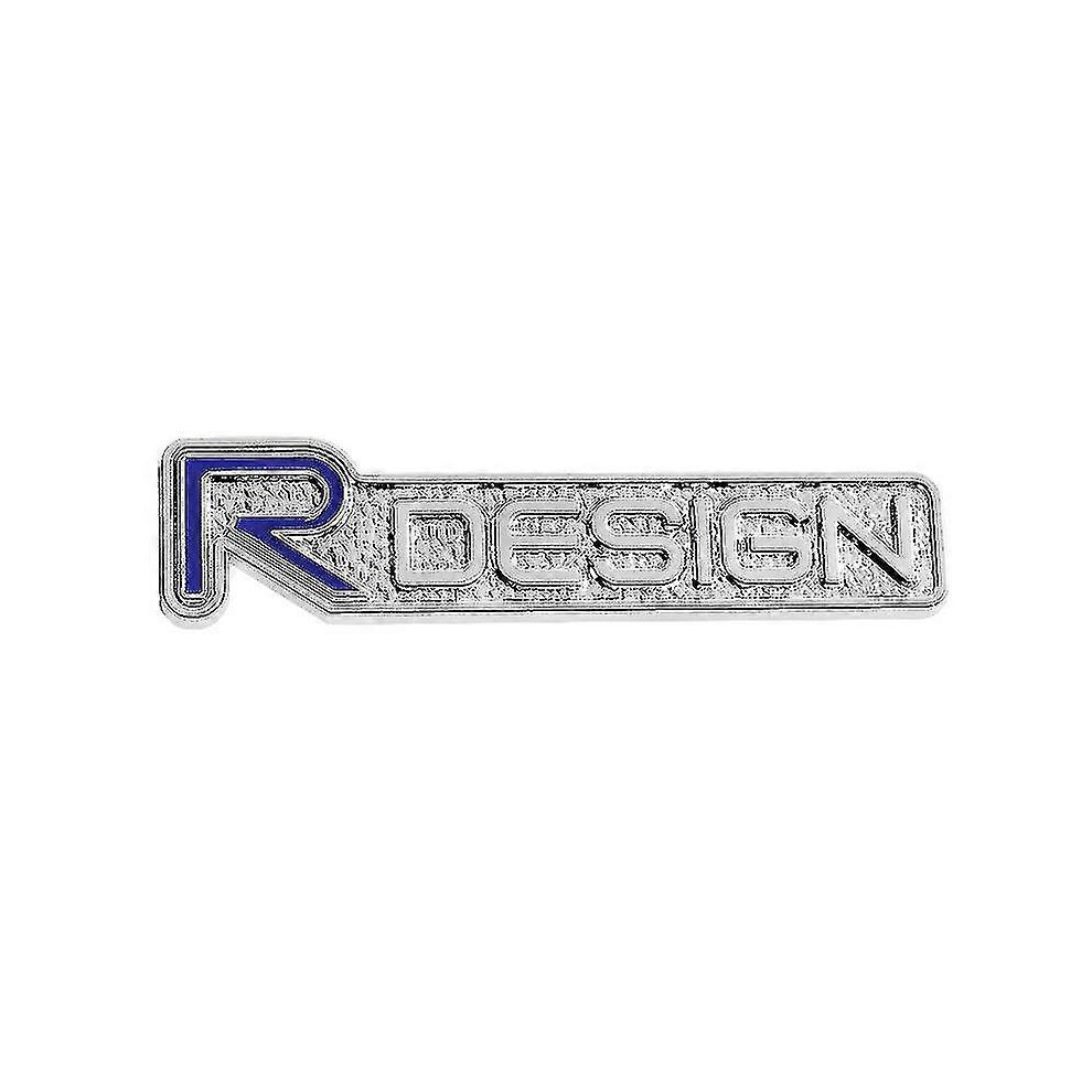 (Grill Emblem, New Silver) 3D Metal R Design Logo Car Front Grill Emblem For Volvo V40 Cx60 C30 V70 V60 V50 S60 V90 R Design Rdesign Sticker Acce Blue/Silver 5778930006458