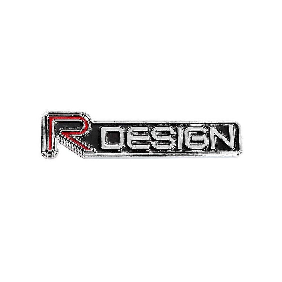 (Grill Emblem, New Black) 3D Metal R Design Logo Car Front Grill Emblem For Volvo V40 Cx60 C30 V70 V60 V50 S60 V90 R Design Rdesign Sticker Access Red/Black 5778930006465