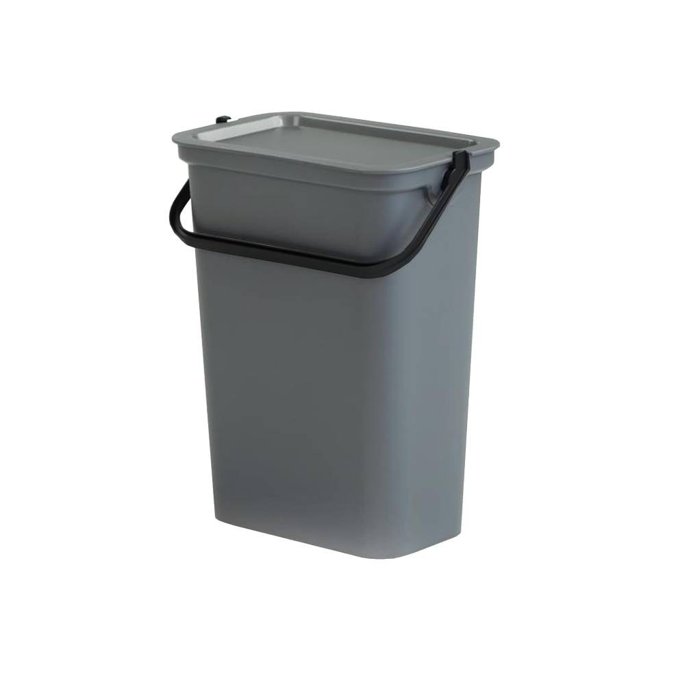 Recycling Kitchen Bin Food Bin with Lift Lid & Locking Handle - 10L