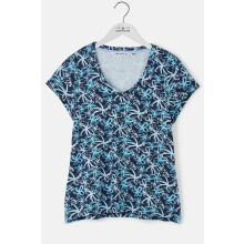 (UK 8, Navy Floral) Ariana Womens T-Shirt