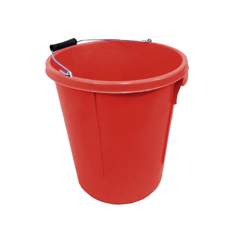 Red Plasterer Bucket For Building Mixing And Holding Water 25l-image-OPC-PG5NYH7-NEW