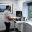 (140cm x 60cm) Electric Standing Desk With Drawer 8