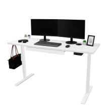 (160cm x 60cm) Electric Standing Desk With Drawer