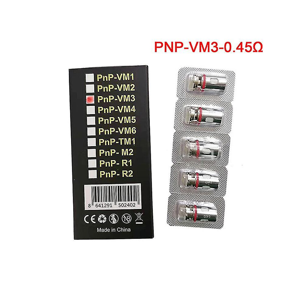 (B) 5pcs/box Voopoo Pnp Coil Vm1/vm3/vm5/r1/m2atomization Replacement Core