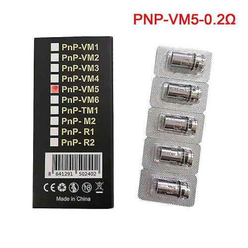 (C) 5pcs/box Voopoo Pnp Coil Vm1/vm3/vm5/r1/m2atomization Replacement Core