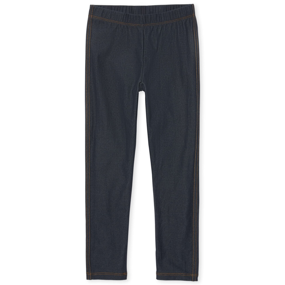 The Children's Place Big Girls' Leggings 3/4 Pant  TRUEINDIGO 0269  L 10/12