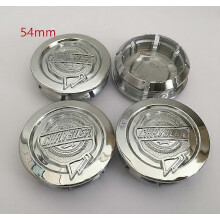 (54mm silver cap) 4pcs 54mm 56mm 60mm 64mm Chrysler 300c Car Wheel Center Cover Hub Cap Resin Badge Emblem Sticker Decal Styling Accessories