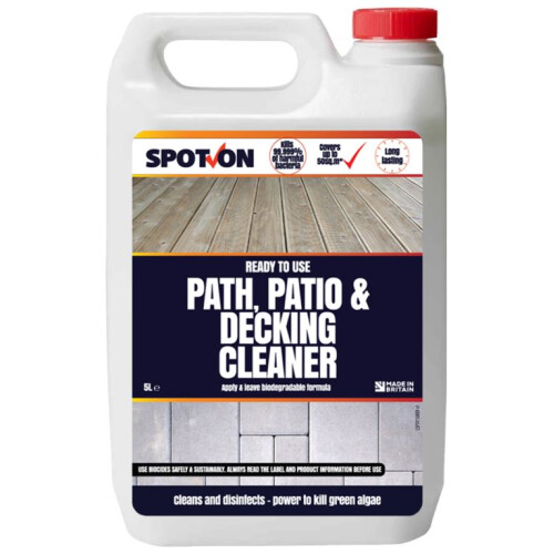 Spot On Ready to Use Path, Patio and Decking Cleaner 5L