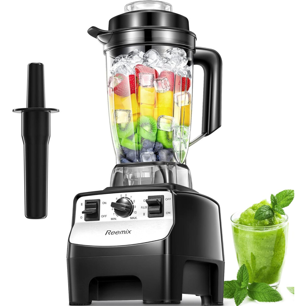 Smoothie Maker, 2000W Food Blender with 10 Speeds Control, 2L BPA Free Tritan Container