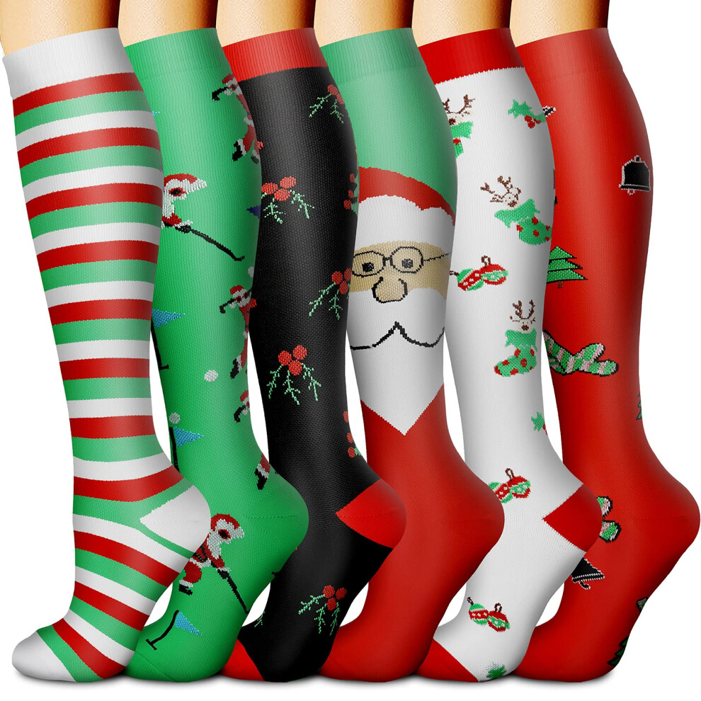 Compression Socks 15-20 mmHg is Best Athletic for Men & Women Running