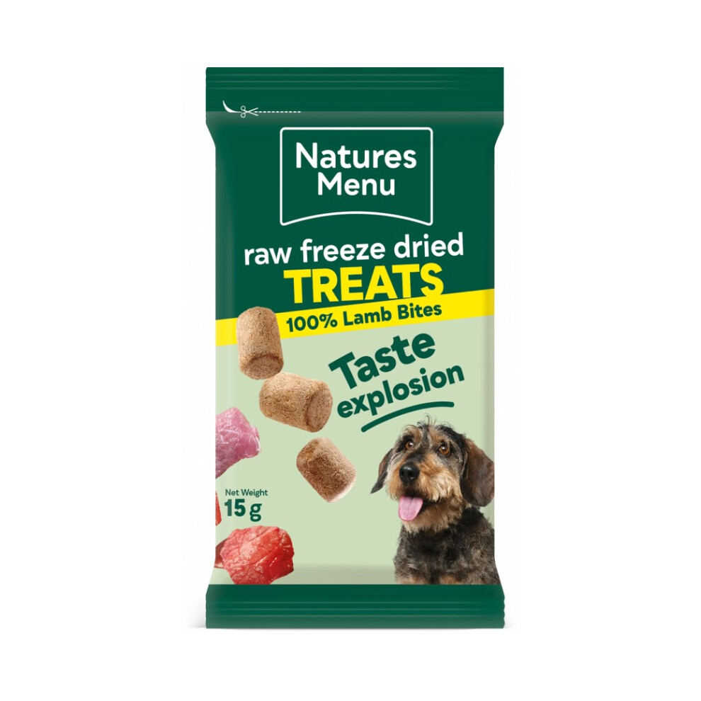 Natures Menu Ltd Natures Menu Freeze Dried Bites Lamb Dog Treats Nutritious 20 X 15G