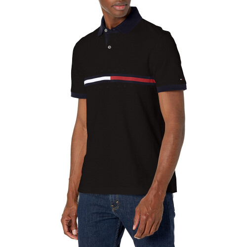 Tommy Hilfiger Tommy Hilfiger Herr Flagga Pride Pikétröja i Custom Fit 1