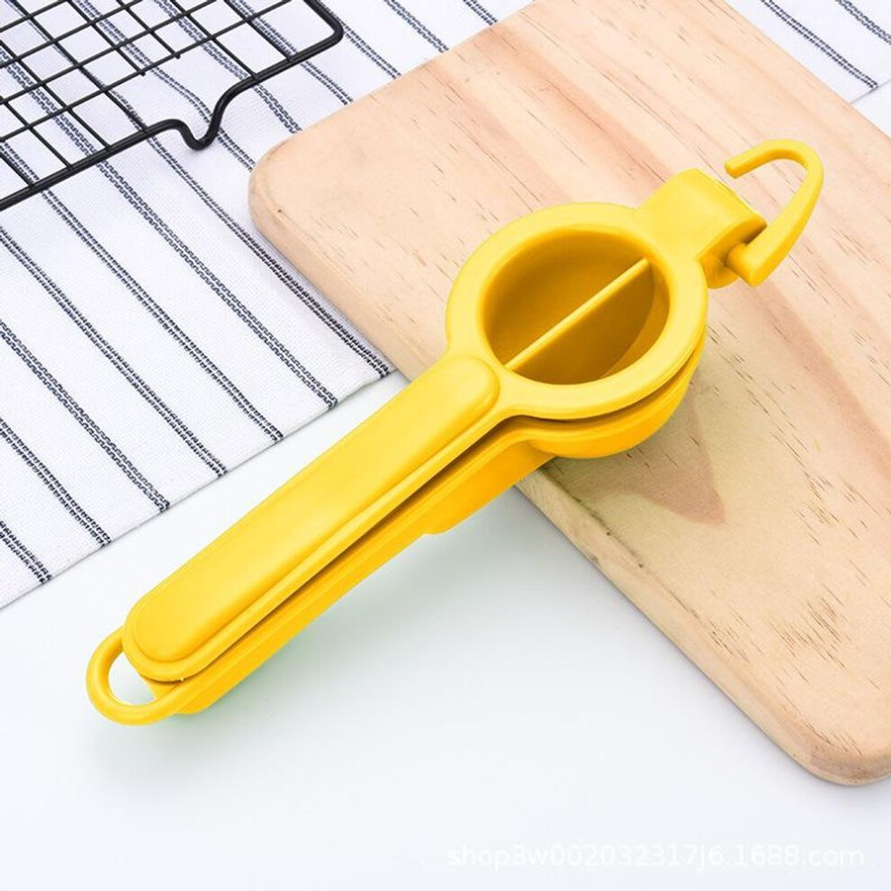 (yellow) Portable Lemon Squeezer Manual Fruit Juicer Citrus Press Kitchen Tools Mini Blender Hand Press Lemon Juicer Orange Squeezer