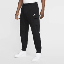 (Black, M) Nike Mens Sportswear Club Fleece Cargo Joggers