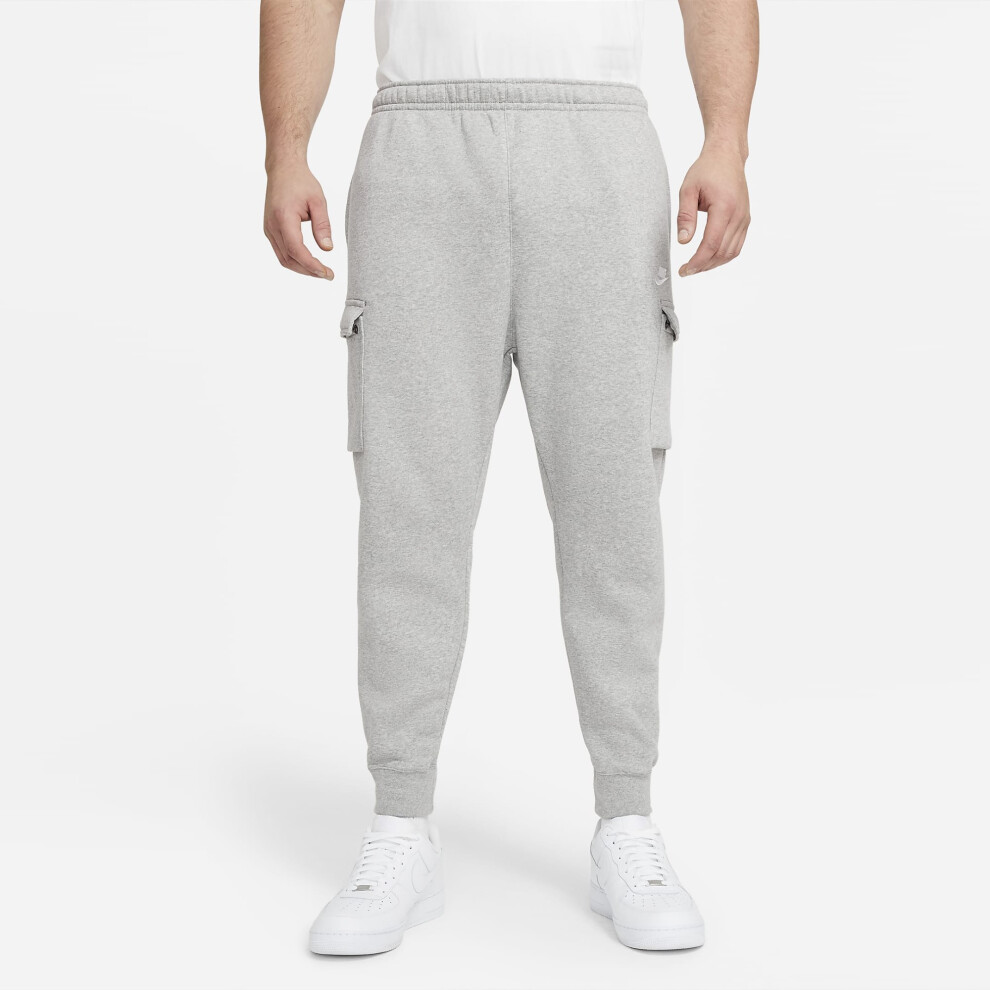 Nike (, Xl) Mens Sportswear Club Fleece Cargo Joggers Grey
