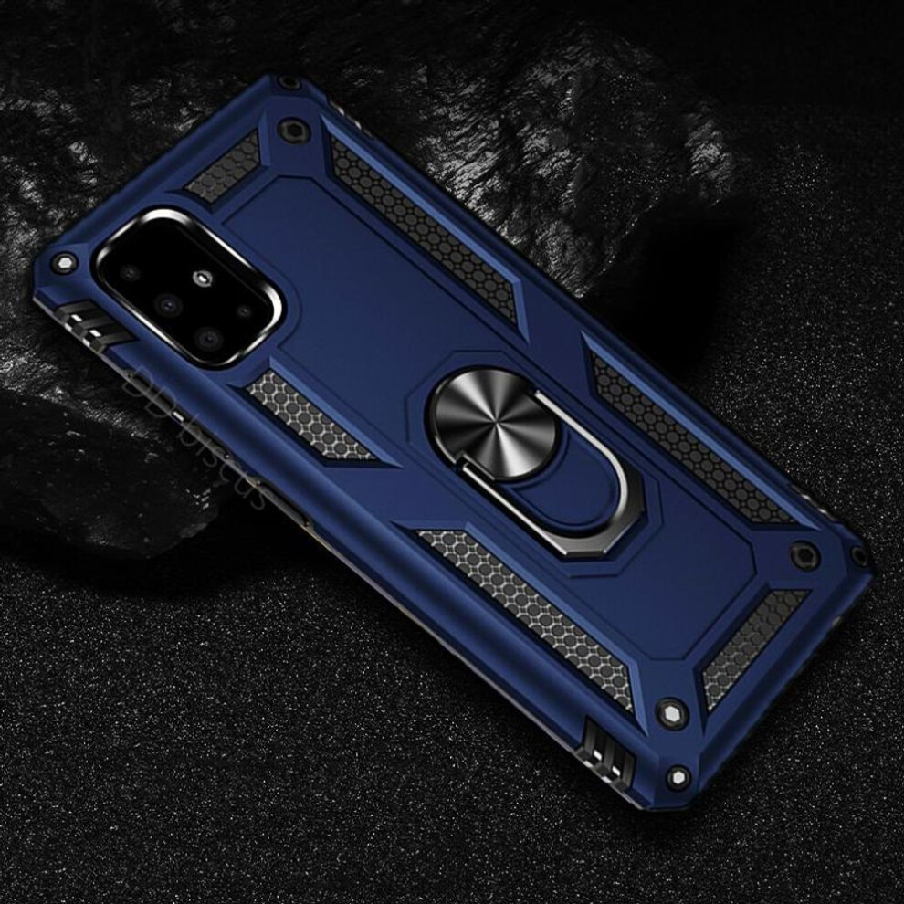(, Huawei P30 Lite) Armor Shockproof Ring Case For Samsung Galaxy A12 A14 A34 A54 A51 M12 M32 A32 A13 A53 A52 S21 S20 S9 Honor 10I 8A 10 Lite Redm Blue 5478205242702