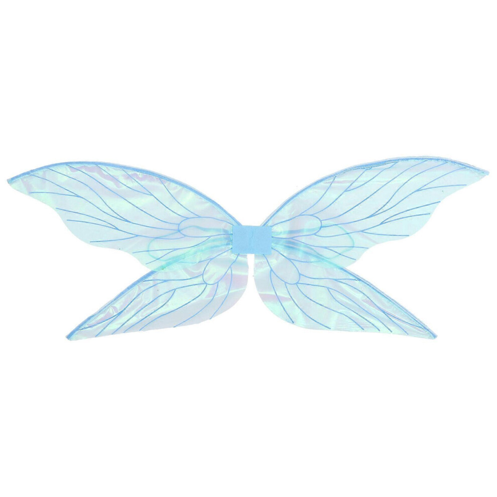 Kricely (Sky-, One Size) Masquerade Party Fairy Costume Wing Fairy Wing Halloween Cosplay Prop For Women Girls Blue