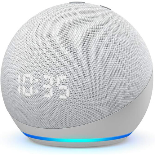 Amazon Amazon Echo Dot 4th Gen Smart Speaker with Clock & Alexa - White