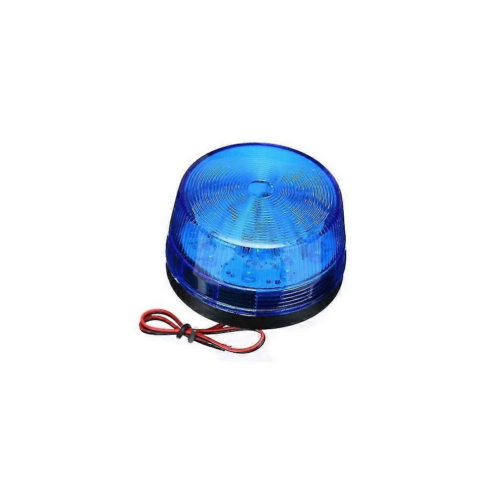 () Led Strobe Beacon Emergency Alarm Warning Flashing 12V Signal Lamp Blue/Light 5014561666648