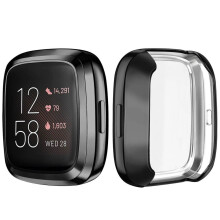 (black, for versa 2) Screen Protector Case For Fitbit Versa 2 Versa 3 Versa Lite 7 Colors TPU Soft Cover Smart Watch Case Scratch-resistant Accessory