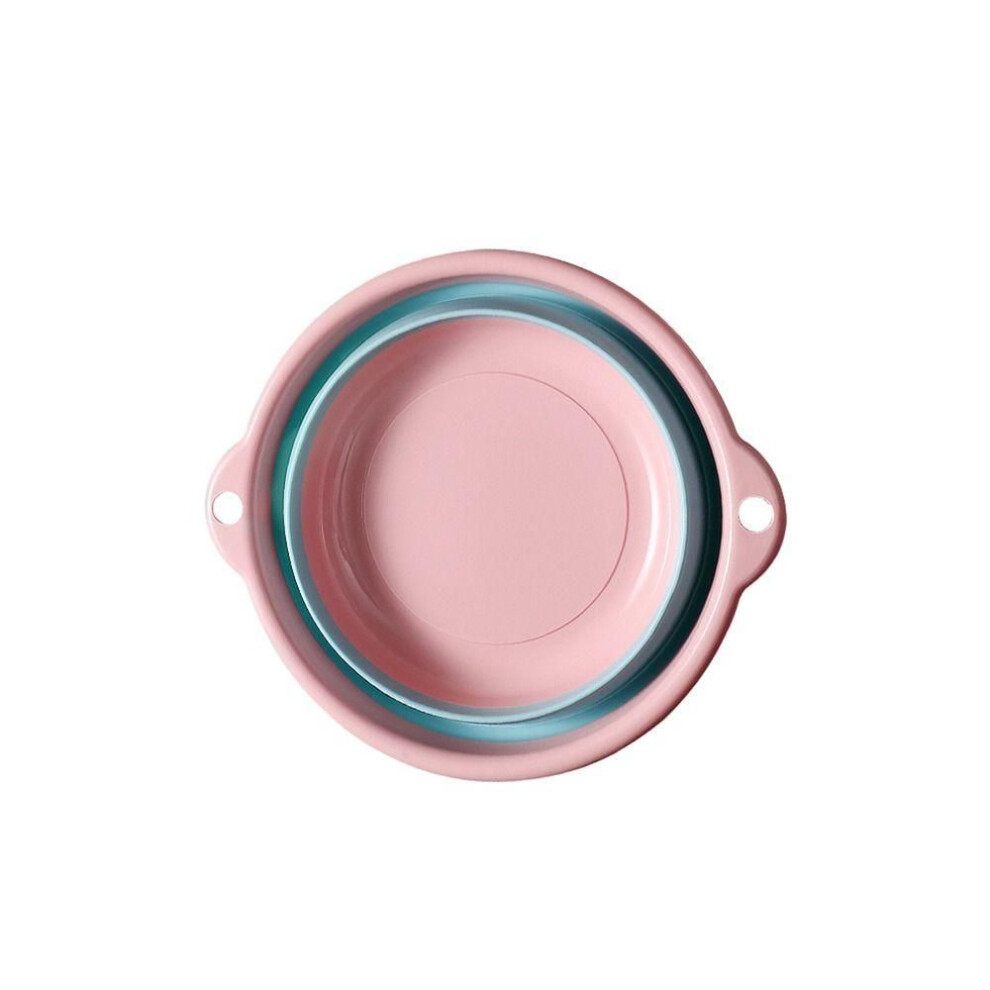 (pink, S) Travel Kitchen Foldable Washbasin Washing Up Bowl Collapsible Wash Basin Portable Basins