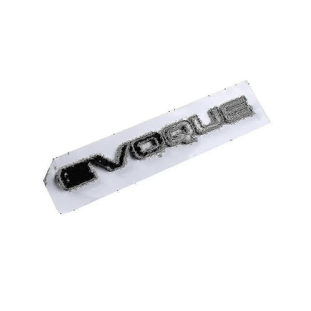 (Evoque Glossy ) 3D Abs Car Trunk Evoque Logo Velar Badge Vogue Se Letters Emblem For Range Rover Sport L322 L320 L494 Sticker Accessories Black 5014561676524