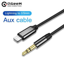 (black) For Iphone 14 Plus 13 Pro 8 Pin To 3.5mm Jack Male Aux Cable For Apple 12 Mini 11pro Max Xr Car Converter Earphone Audio Adapter