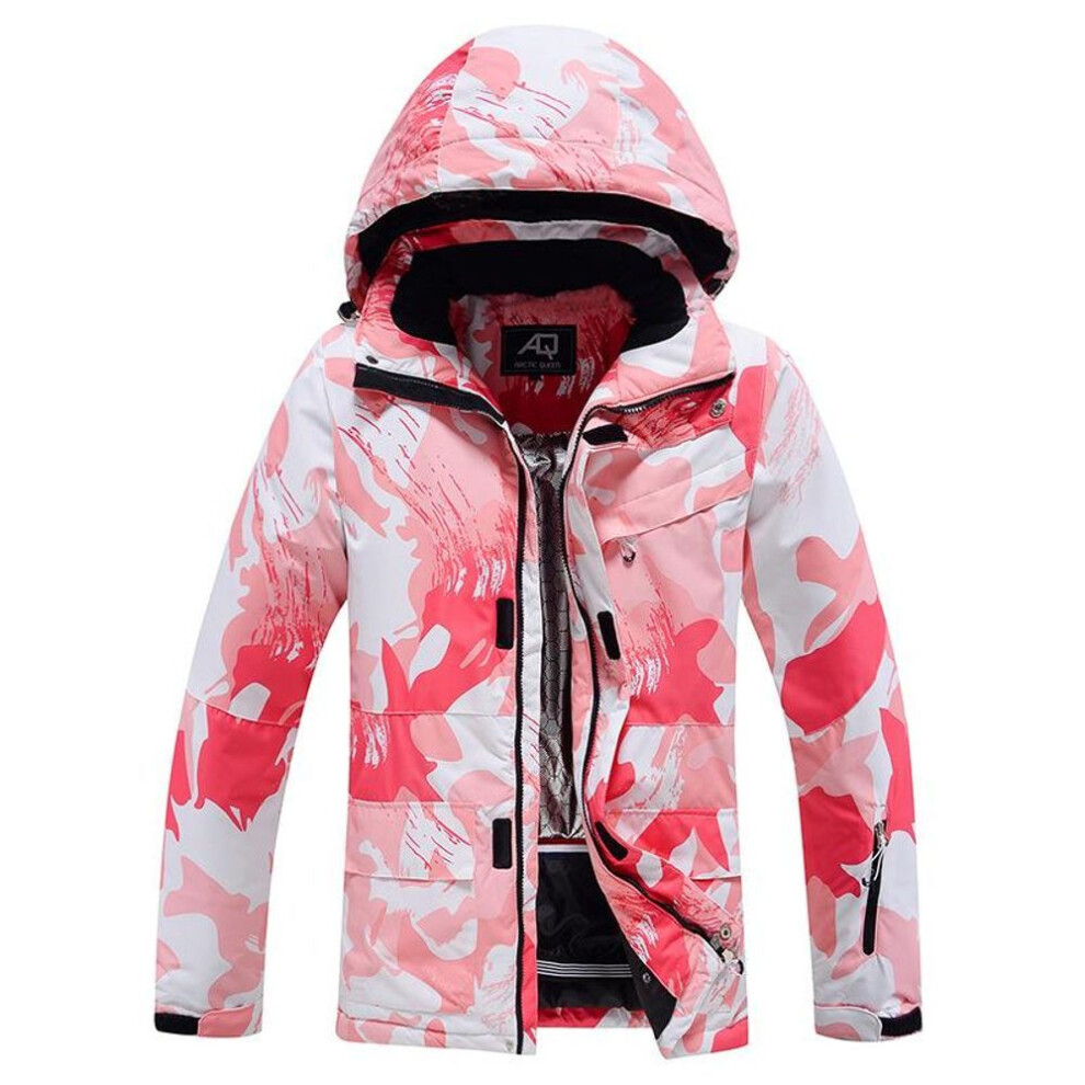 (as the picture, S) New Winter Women&apos;s Ski Jacket Outdoor Windproof Waterproof Warm Thick Single Board Ski Jacket