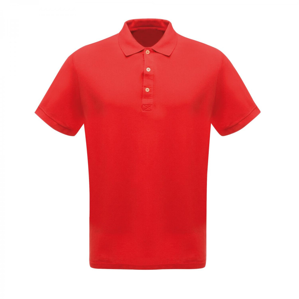(3XL, Classic Red) Regatta Professional Mens Classic 65/35 Short Sleeve Polo Shirt