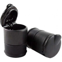 Cigarette Ashtray Holder Cup Car Cigarette Ash Ashtray Portable Ashtray for Car Office2 PcsBlack