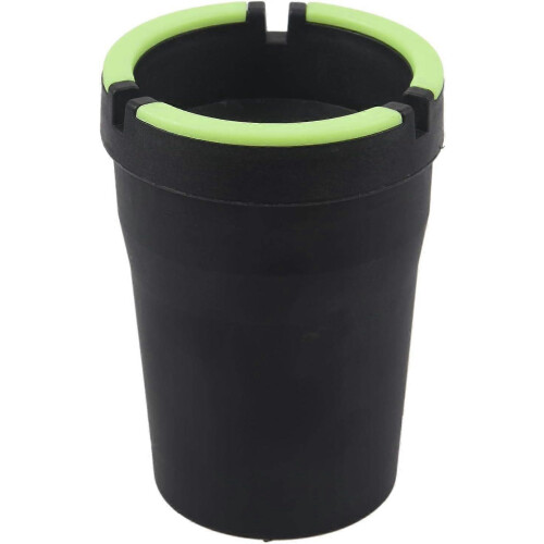 Luminous Cup Type Cigarette Extinguishing Ashtray (1Pc, Black)