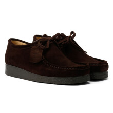 (Brown, 7 (Adults')) Tower London Apache Suede Men's Dark Brown Shoes